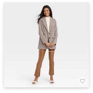 A NEW DAY ladies houndstooth oversized blazer size XS NWT